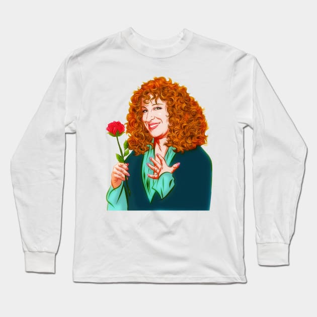 Bette Middler - An illustration by Paul Cemmick Long Sleeve T-Shirt by PLAYDIGITAL2020